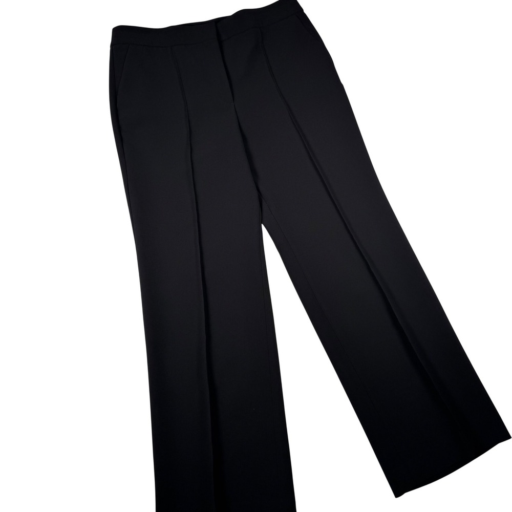 Talbots‎ Black Wide Leg Pintuck Dress Pants Womens 12P Petite 193016590P Trouser